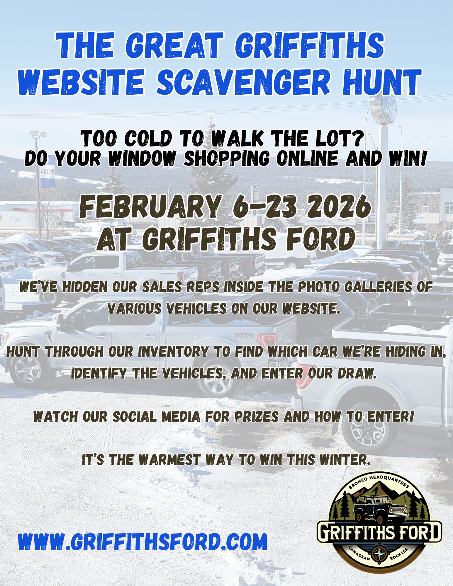 The Great Griffiths website scavenger hunt