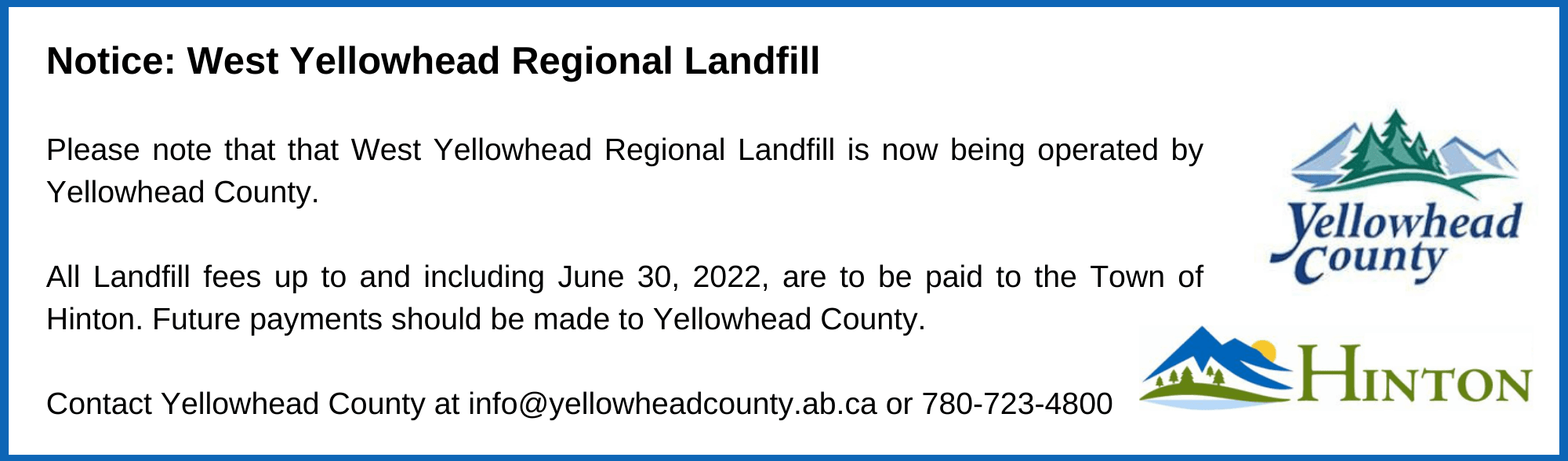 Landfill change operators