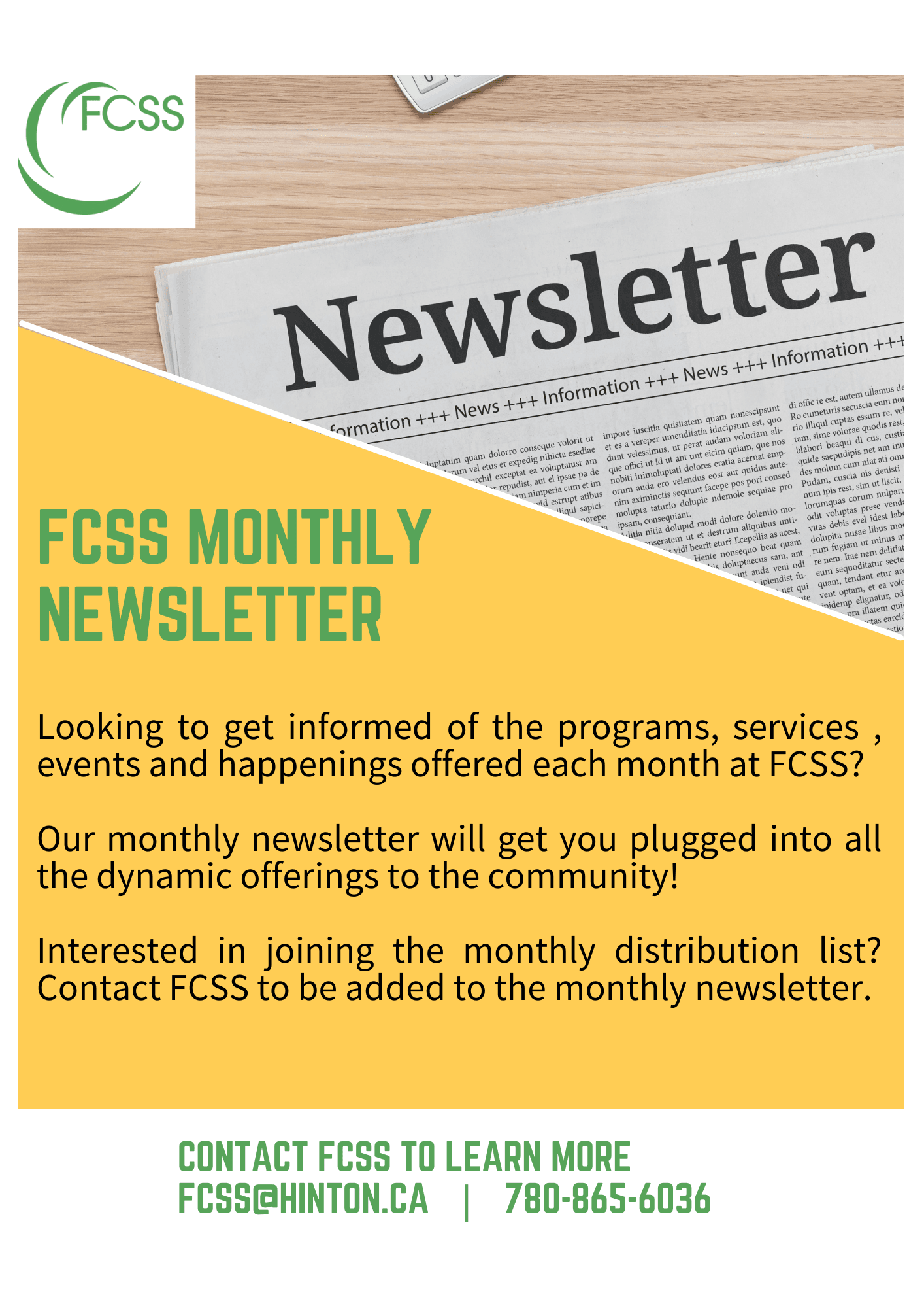 Monthly Newsletter