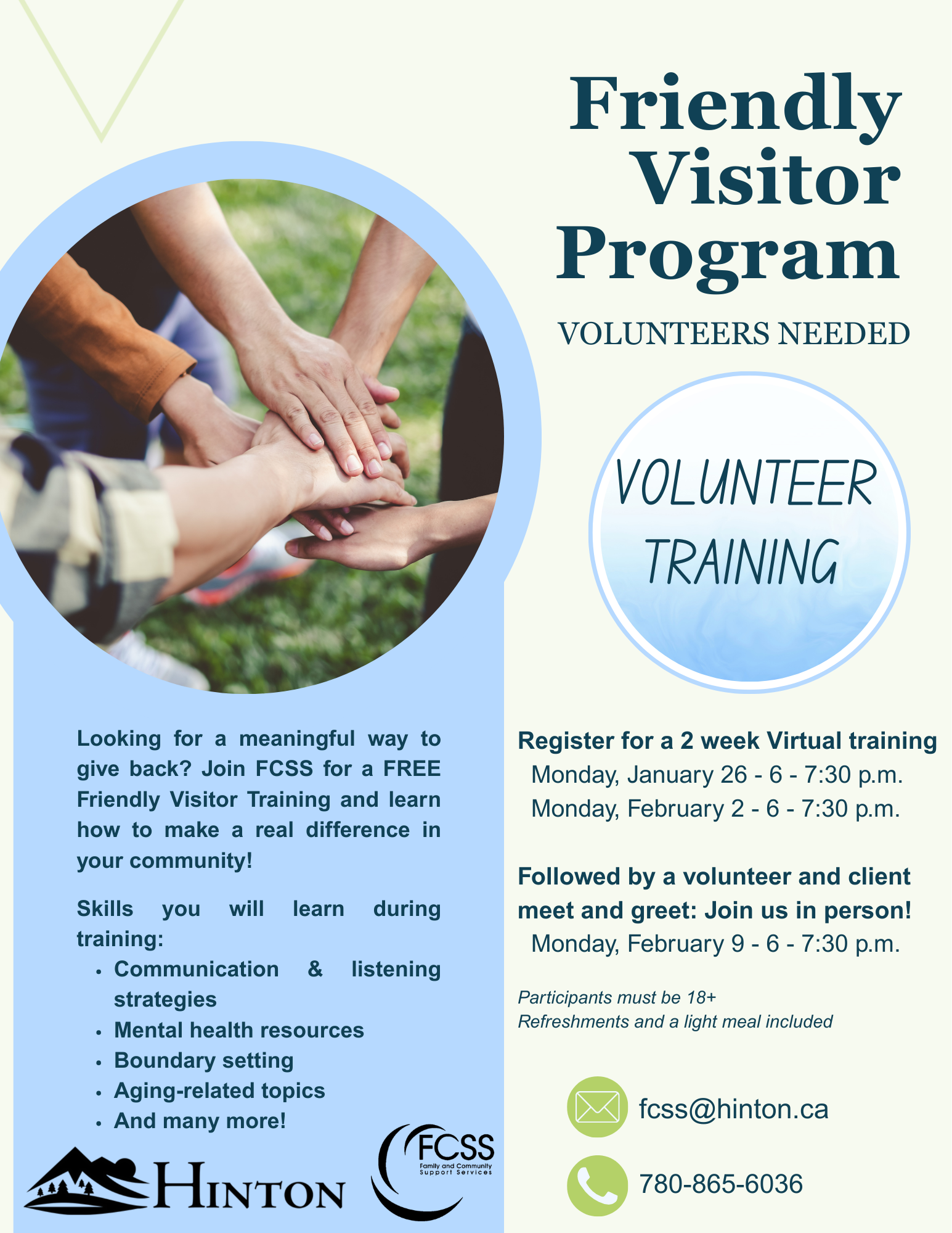 UPDATED- FVP- Volunteer Training