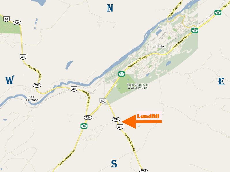 Landfill Location map