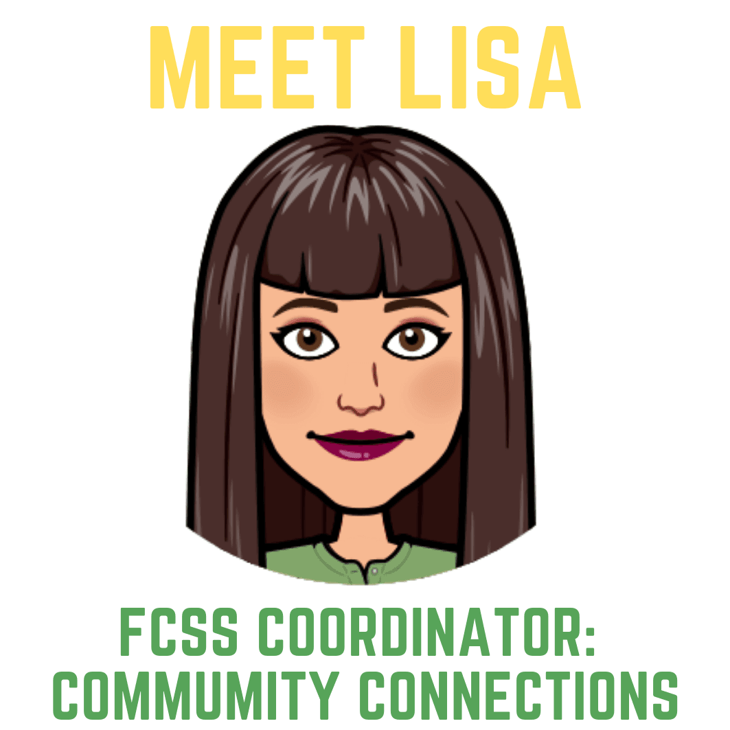 Meet Lisa: Community Connections Coordinator bitmoji photo